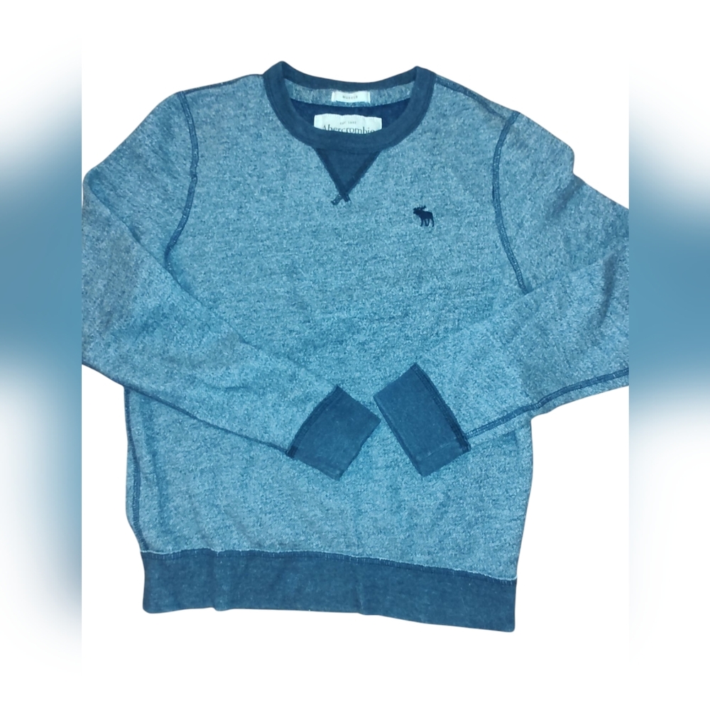 Abercrombie & Fitch Men's Blue Muscle Sweater Size Small